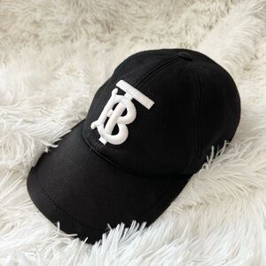 Burberry Monogram Cotton Baseball Cap